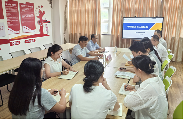听取党支部汇报工作