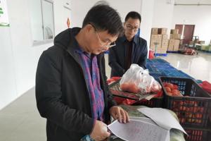 校领导率队调研我校食堂食材供应商