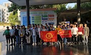 机电工程学院学生第二党支部、机电创新小组、博奥机械协会师生共同开展“不忘初心、牢记使命”主题党日活动