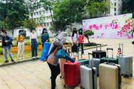“同学们，欢迎回校！”——我校社湾校区首批非毕业班学生今日返校