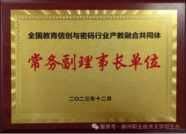 全国教育信创与密码行业产教融合共同体（常务副理事长单位）