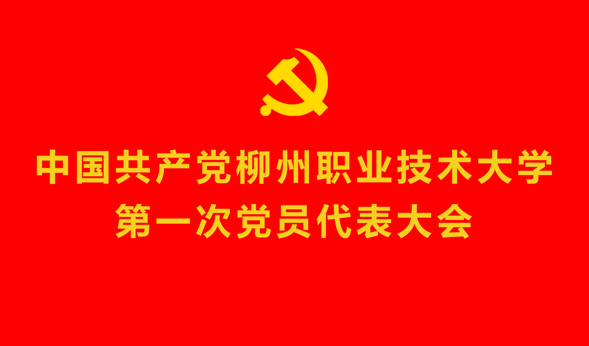 中国共产党柳州职业技术大学第一次党员代表大会