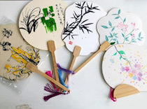 艺术学院开展“一站式”学生社区朋辈教育系列活动之 “夏日的风”彩绘活动